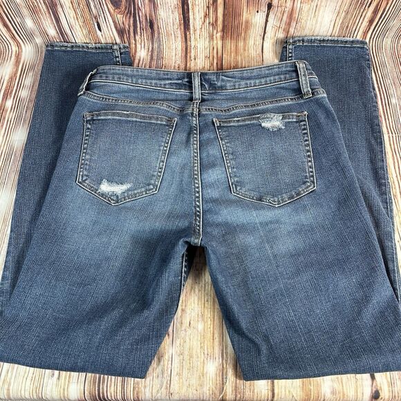 Silver Jeans Co BEAU Womens Size 30 Blue Mid Rise Distressed Denim Pants 31x31 - Picture 4 of 12